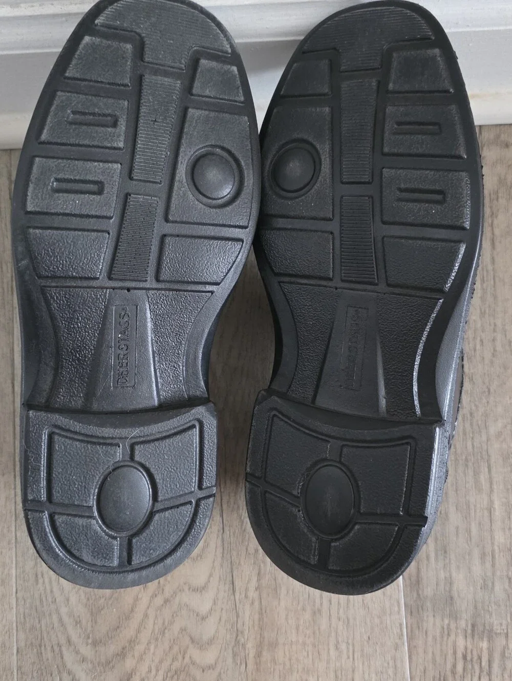 Deer Stags Boy's Black Slip-On Dress Loafers